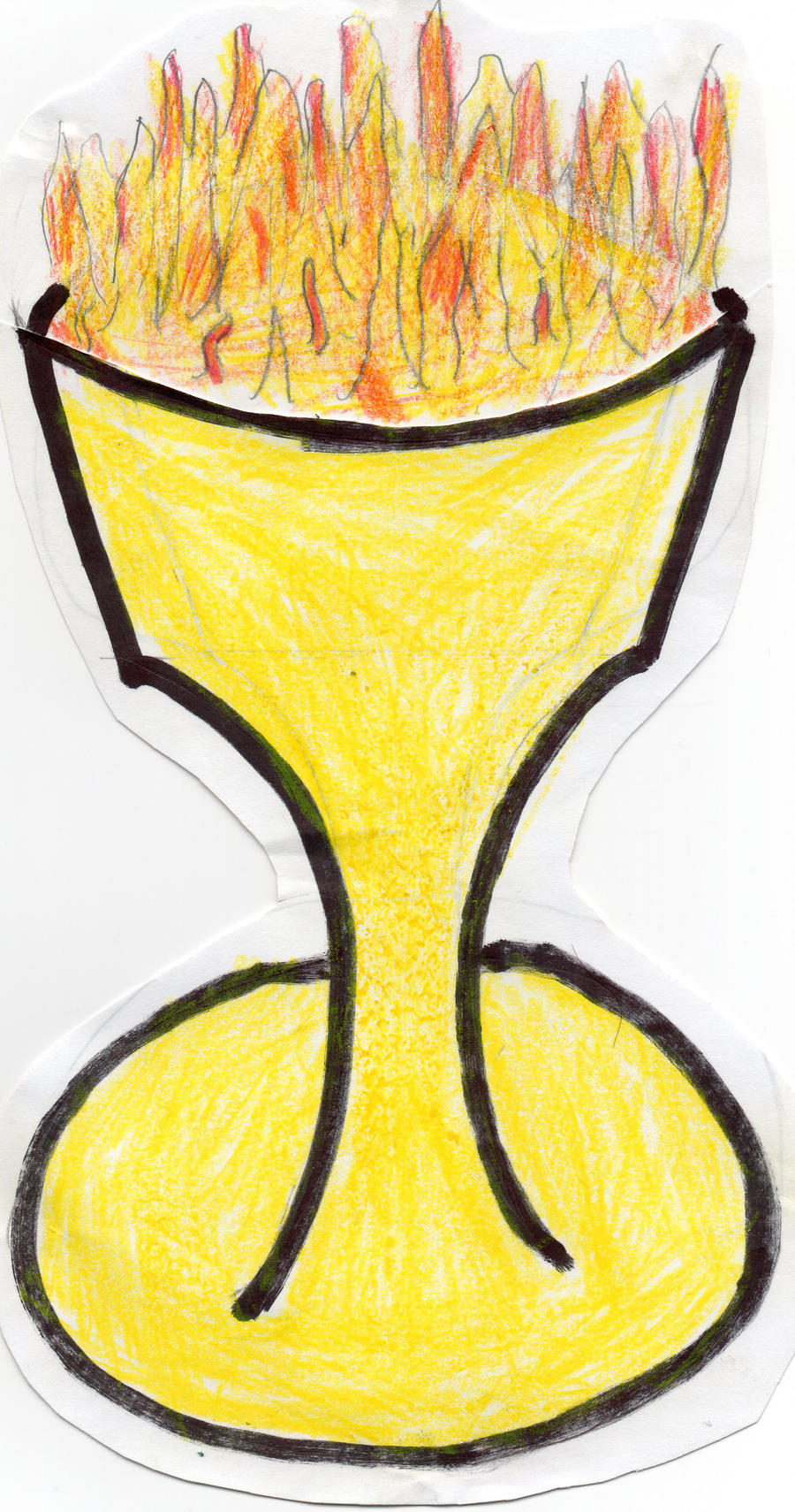 900x1710 Goblet Of Fire Drawing