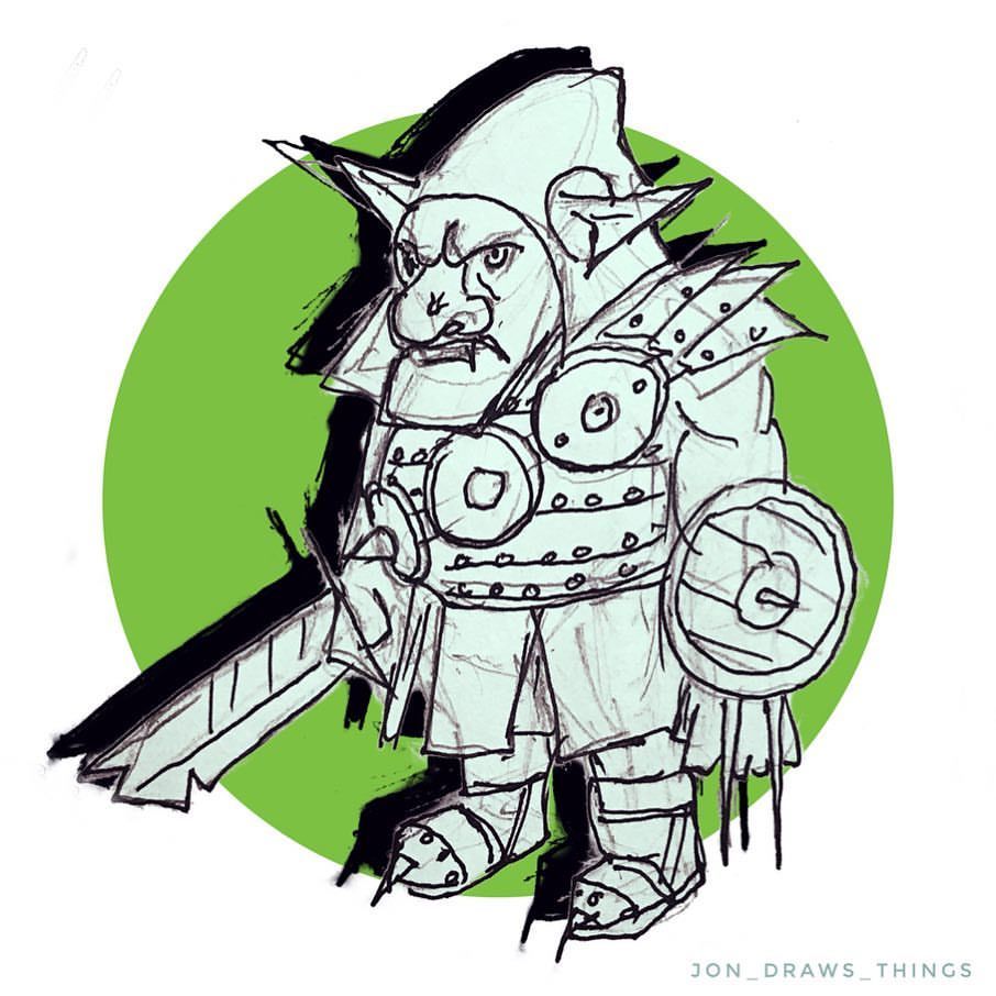 906x906 Goblin Thug Class Jon Draws Things In Fantasy Art