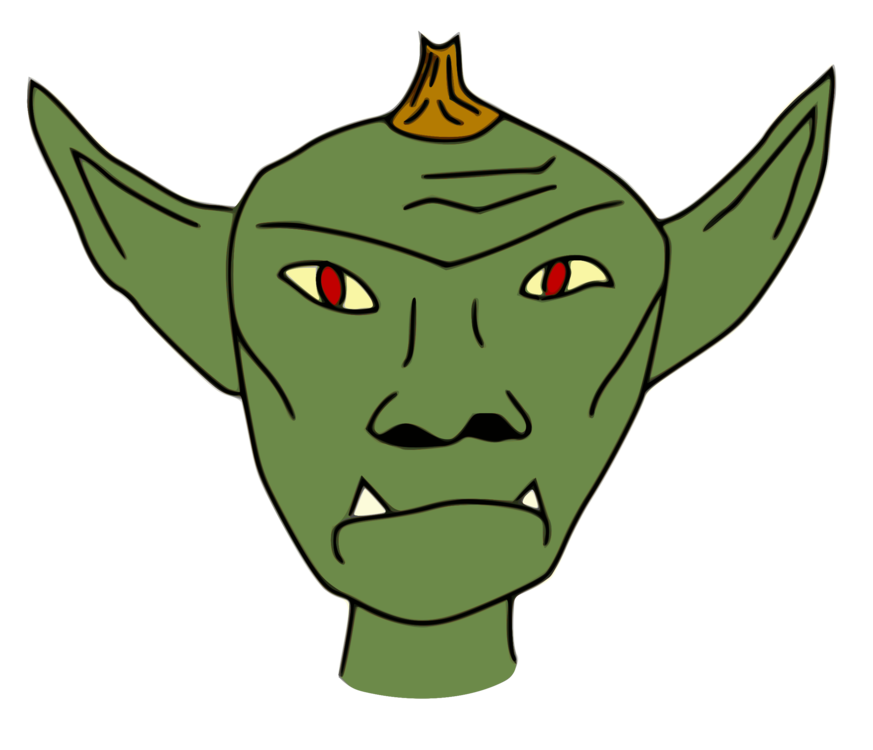 873x750 Green Goblin Drawing Orc Cc0
