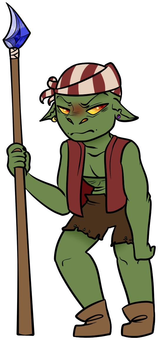 537x1161 Collection Of Free Spear Drawing Goblin Download On Ui Ex