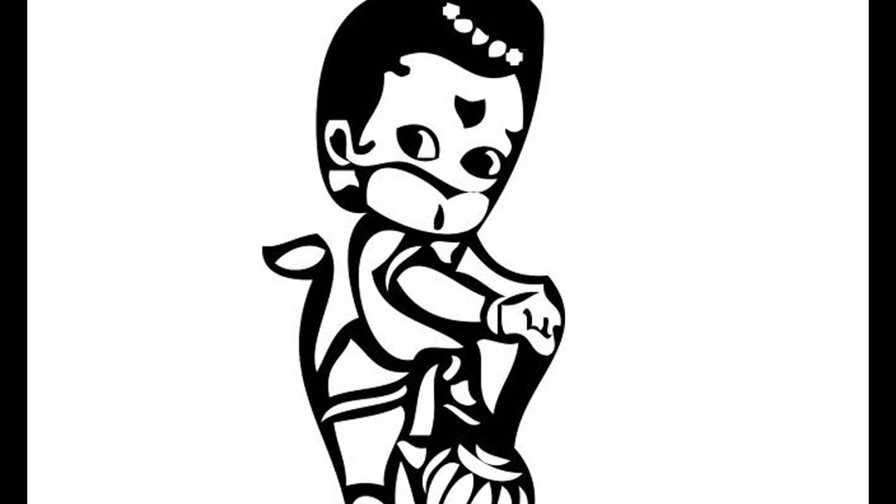 1280x720 how to draw bal hanuman cartoon drawing step