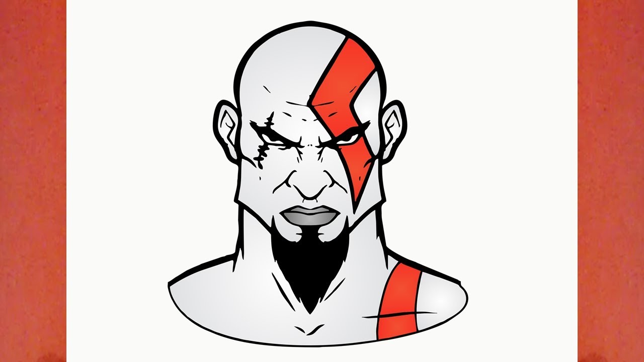 1280x720 How To Draw Kratos From God Of War