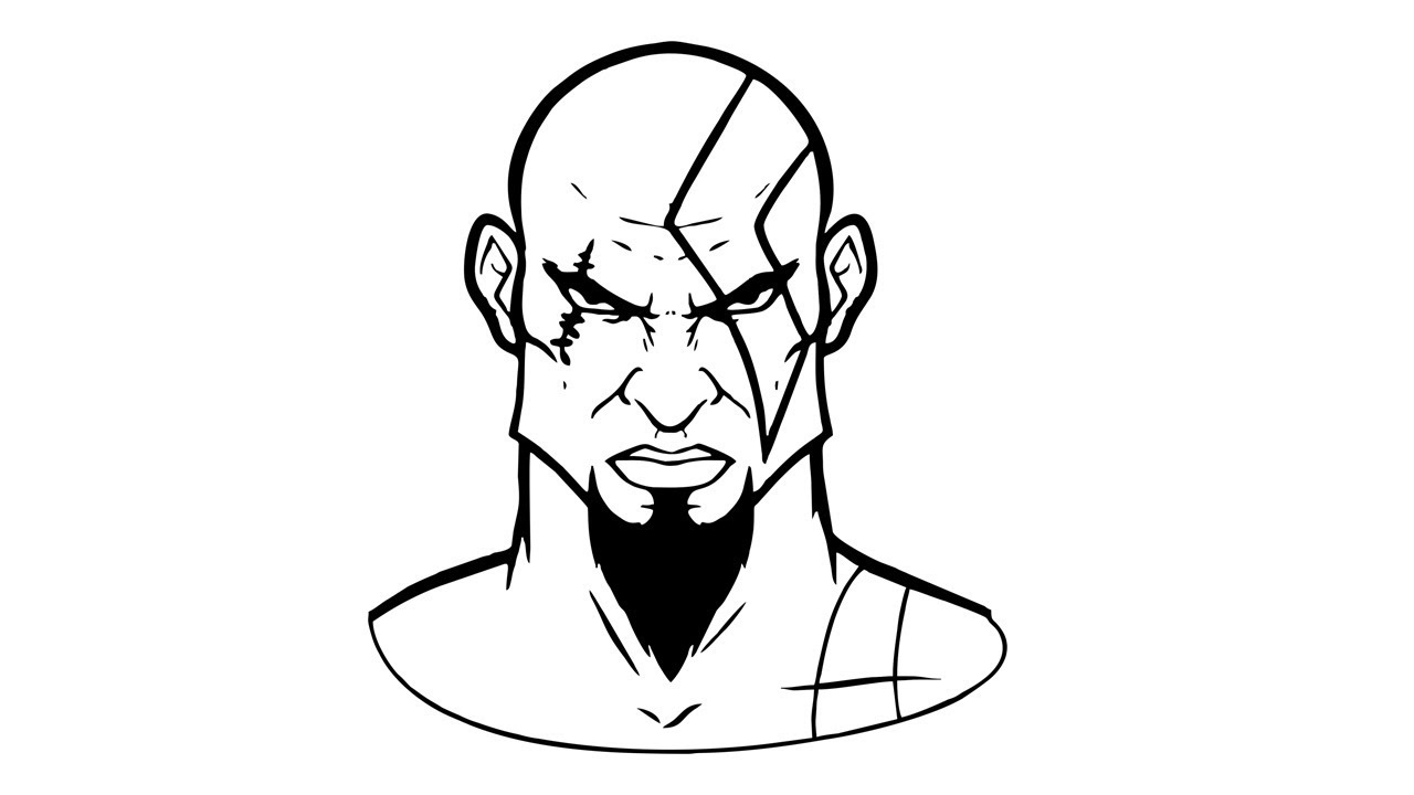 1280x720 como desenhar o kratos do god of war