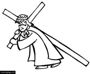 300x248 Ideas Collection Jesus Carrying Cross Drawing