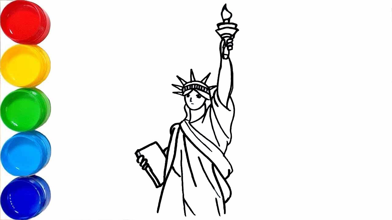 1280x720 Coloring Goddess Statue Coloring And Drawing Learn Colors For Kids