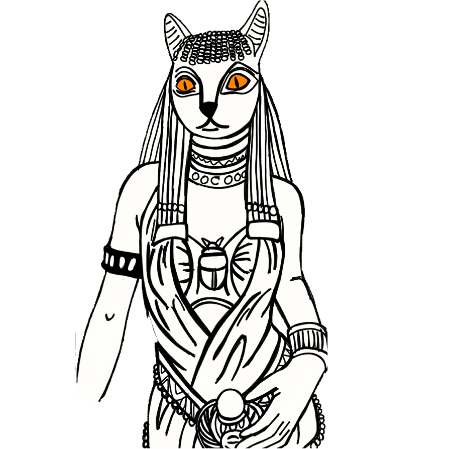 894x894 Egyptian Cat Goddess