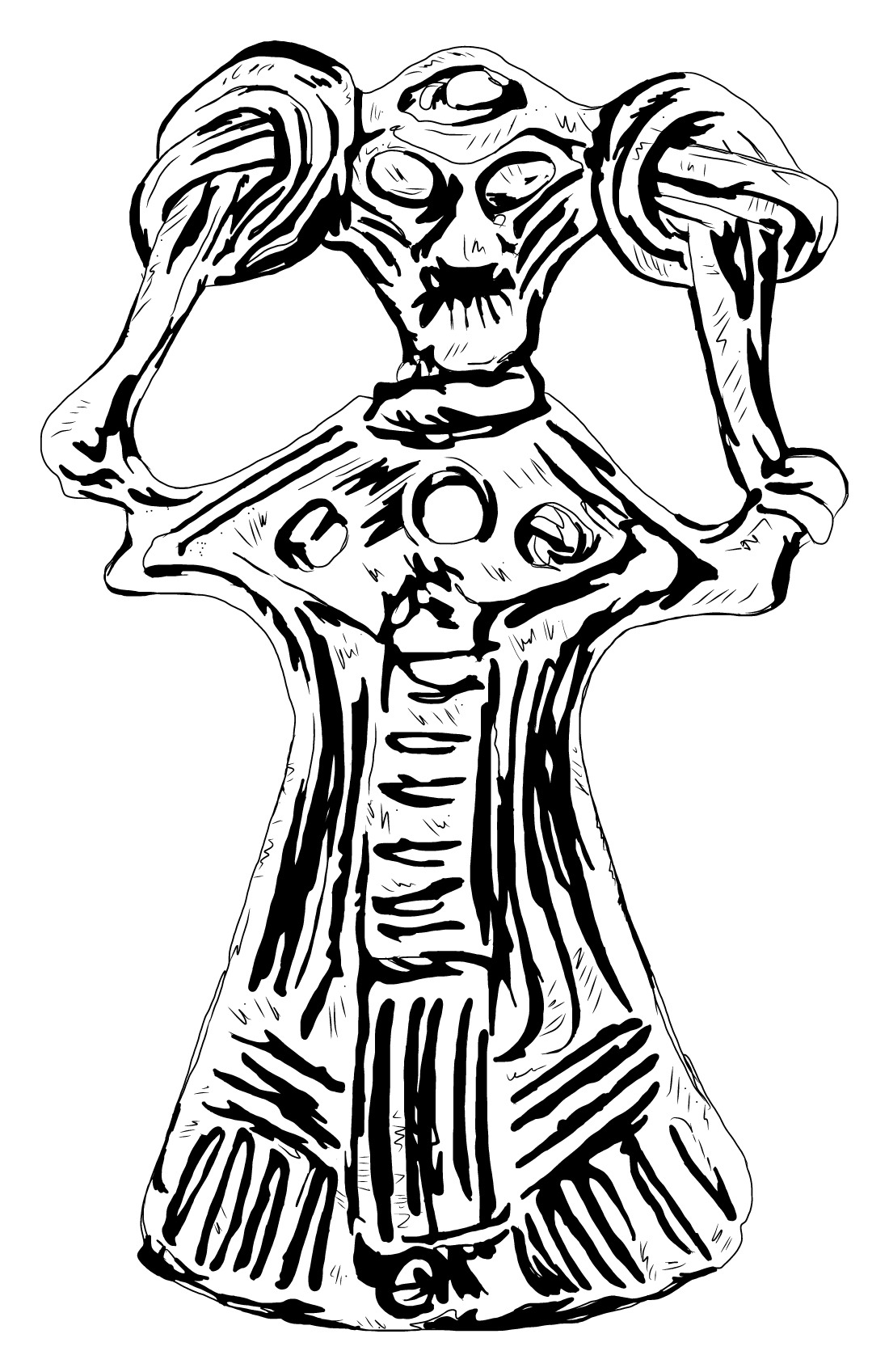 1100x1697 Genuine Viking Horror This Drawing Of A Silver