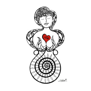 300x300 Trinity Goddess Drawing