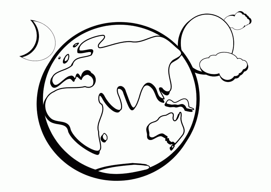 875x620 God Created The Earth Coloring Pages