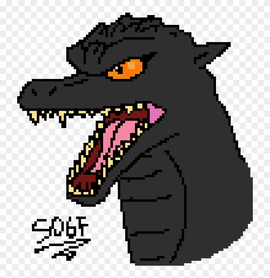880x905 Godzilla Head Drawing Clipart