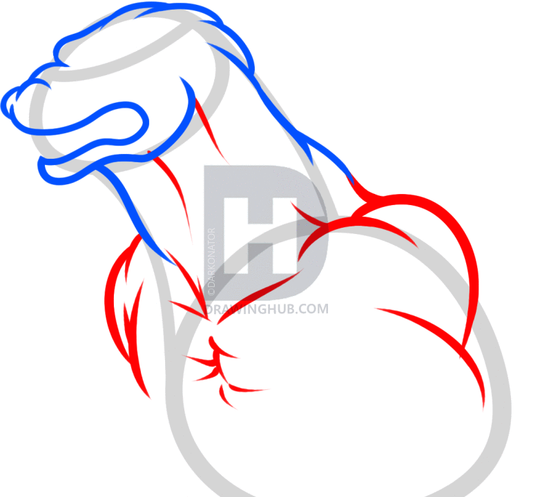 782x720 How To Draw Godzilla Easy, Step