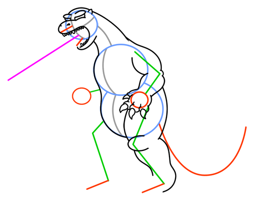 500x391 How To Draw Godzilla