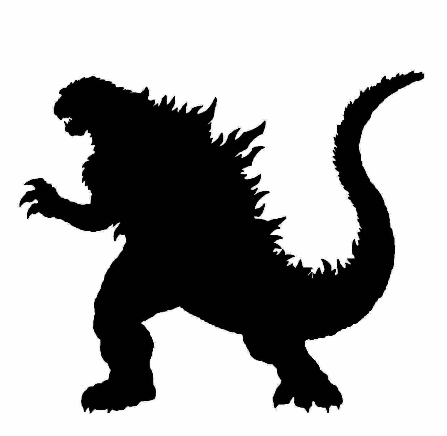 1446x1410 Godzilla Silloettes That We Could Use And Transform Into
