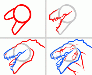 302x245 How To Draw Godzilla Easy Step Awesome Easy Drawings