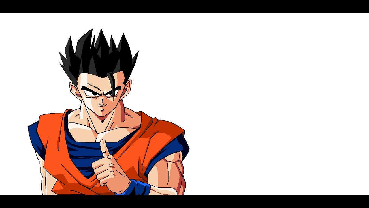 1280x720 drawing mystic gohan in ms paint