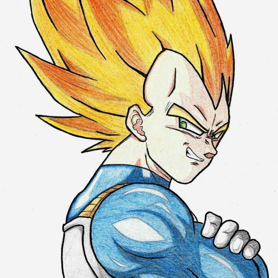 960x960 My Drawing Of Vegeta Anime Amino