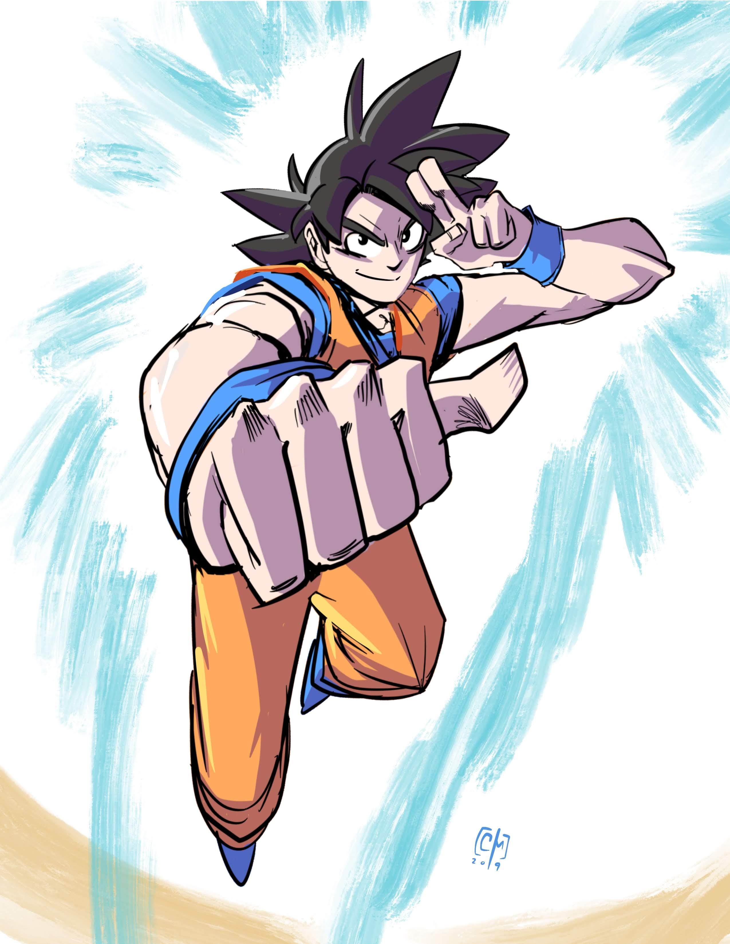 2550x3300 Here's My Drawing For Goku Day! Dbz