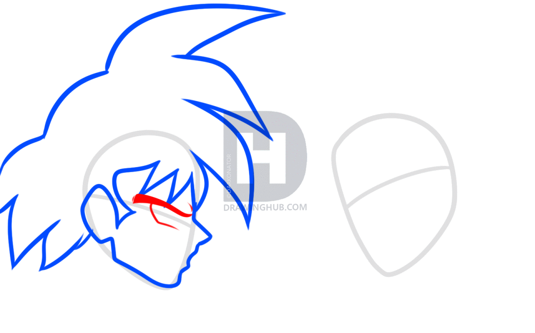 1080x672 How To Draw Goku And Naruto, Step