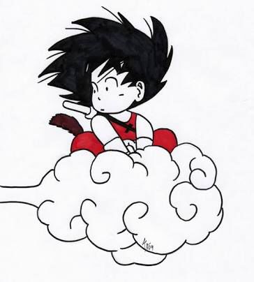 364x404 kid goku on nimbus dragonball kid goku, dragon ball, dragon ball z
