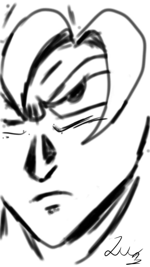 576x1024 Goku I Did On My Phone Using A Drawing App I Downloaded