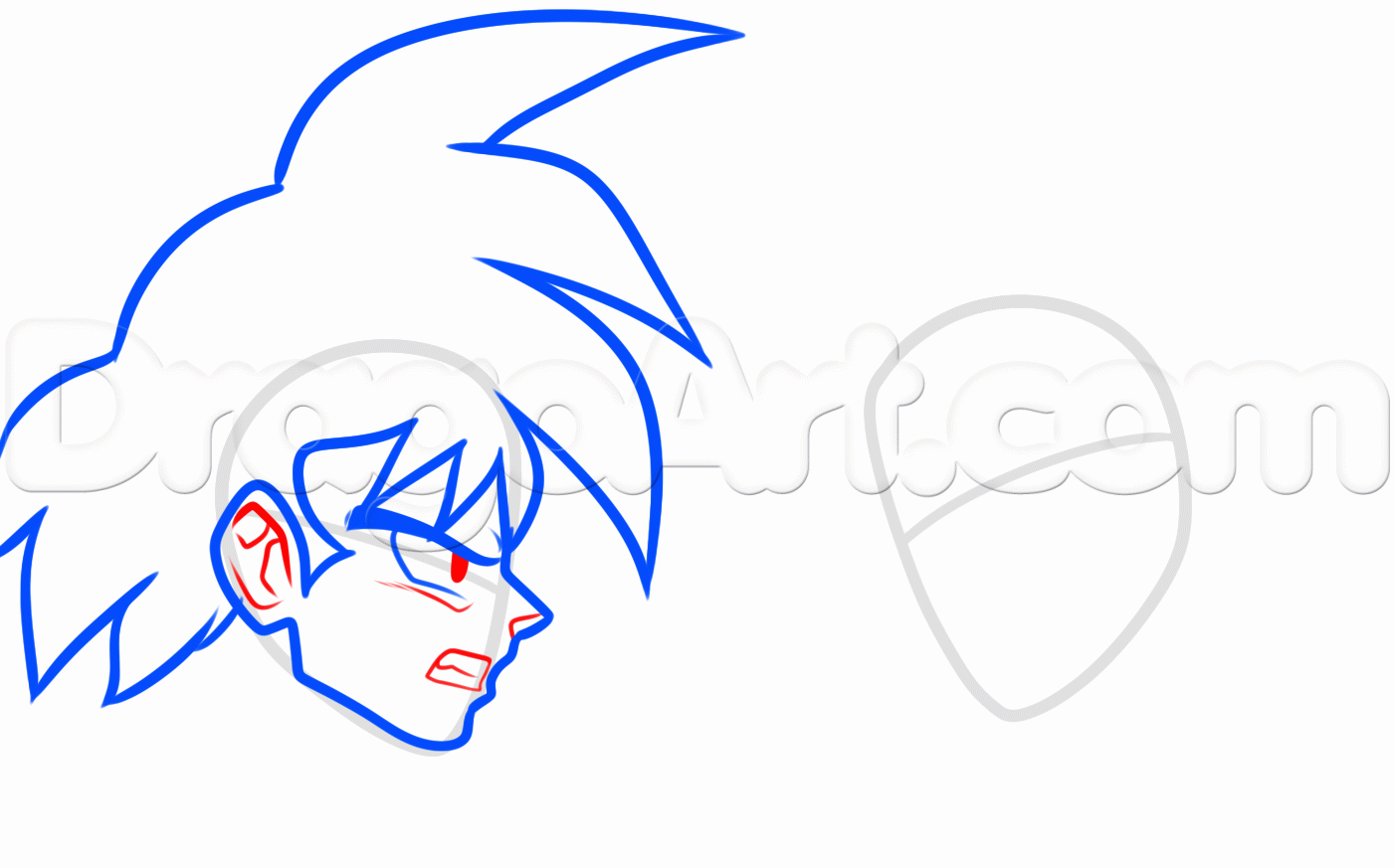 1402x873 How To Draw Goku And Naruto, Step