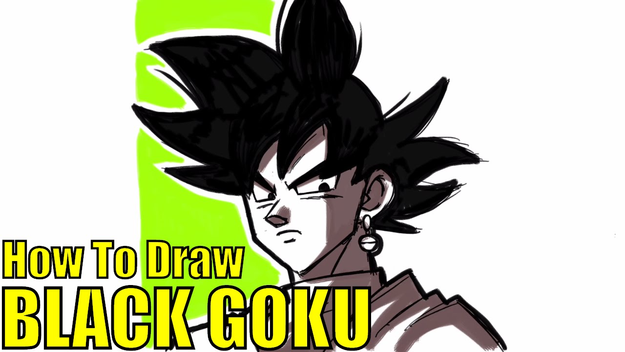 1280x720 How To Draw Black Goku Step