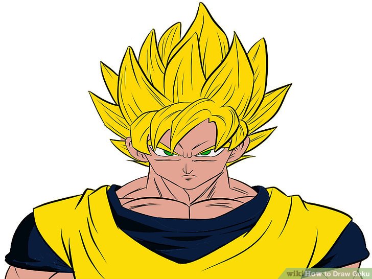 728x546 How To Draw Goku