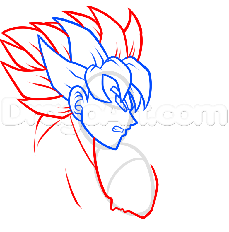 Goku Drawing Step By Step | Free download on ClipArtMag