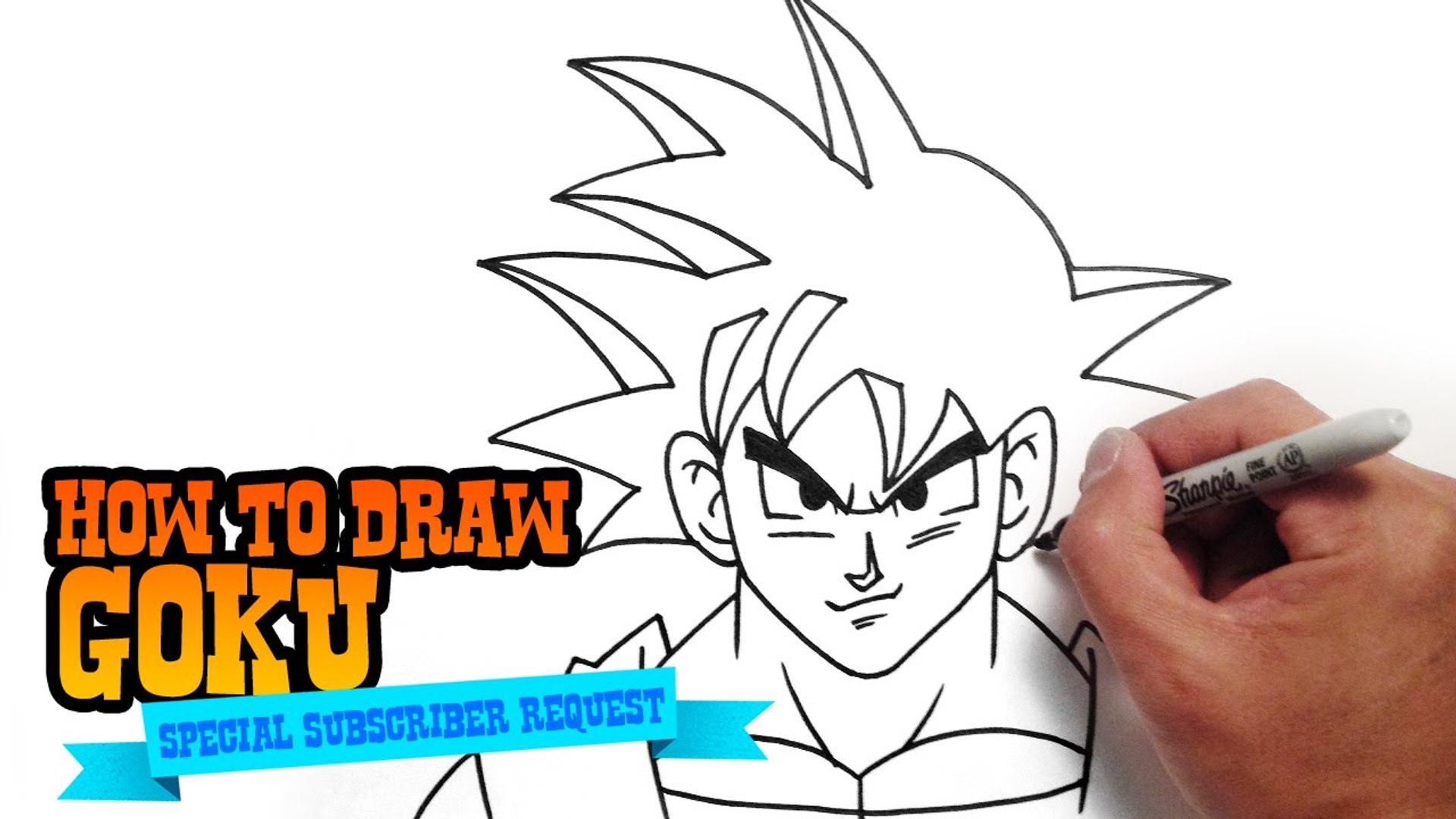 1920x1080 Huge Collection Of 'goku Face Drawing' Download More Than