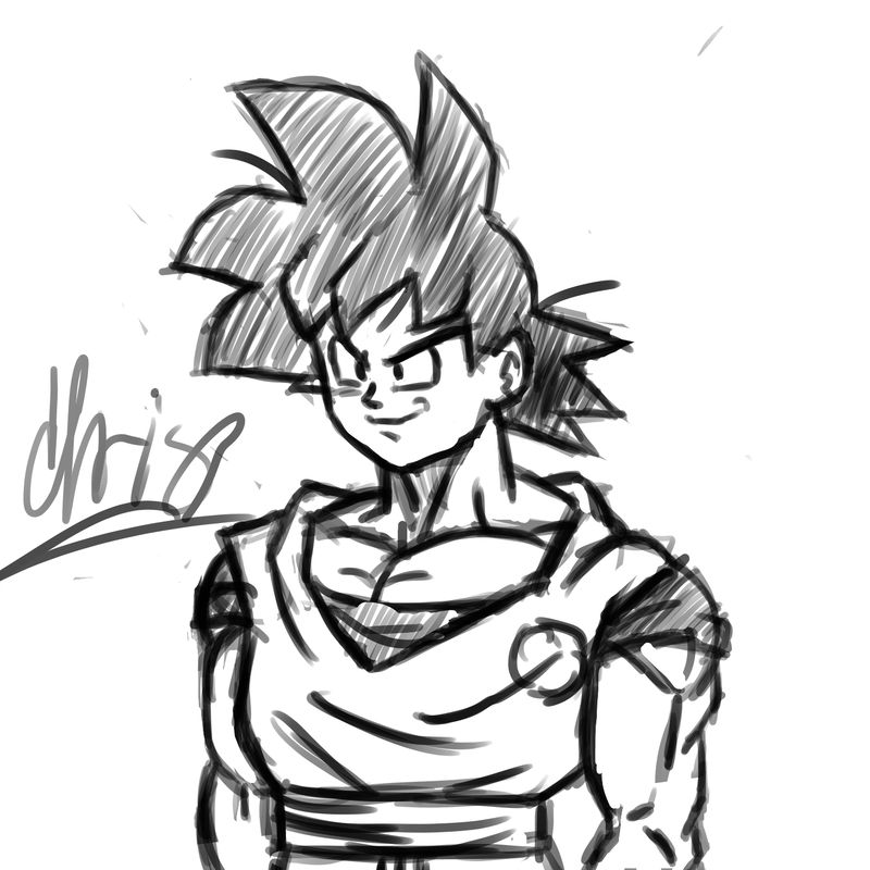 800x800 Goku Sketch