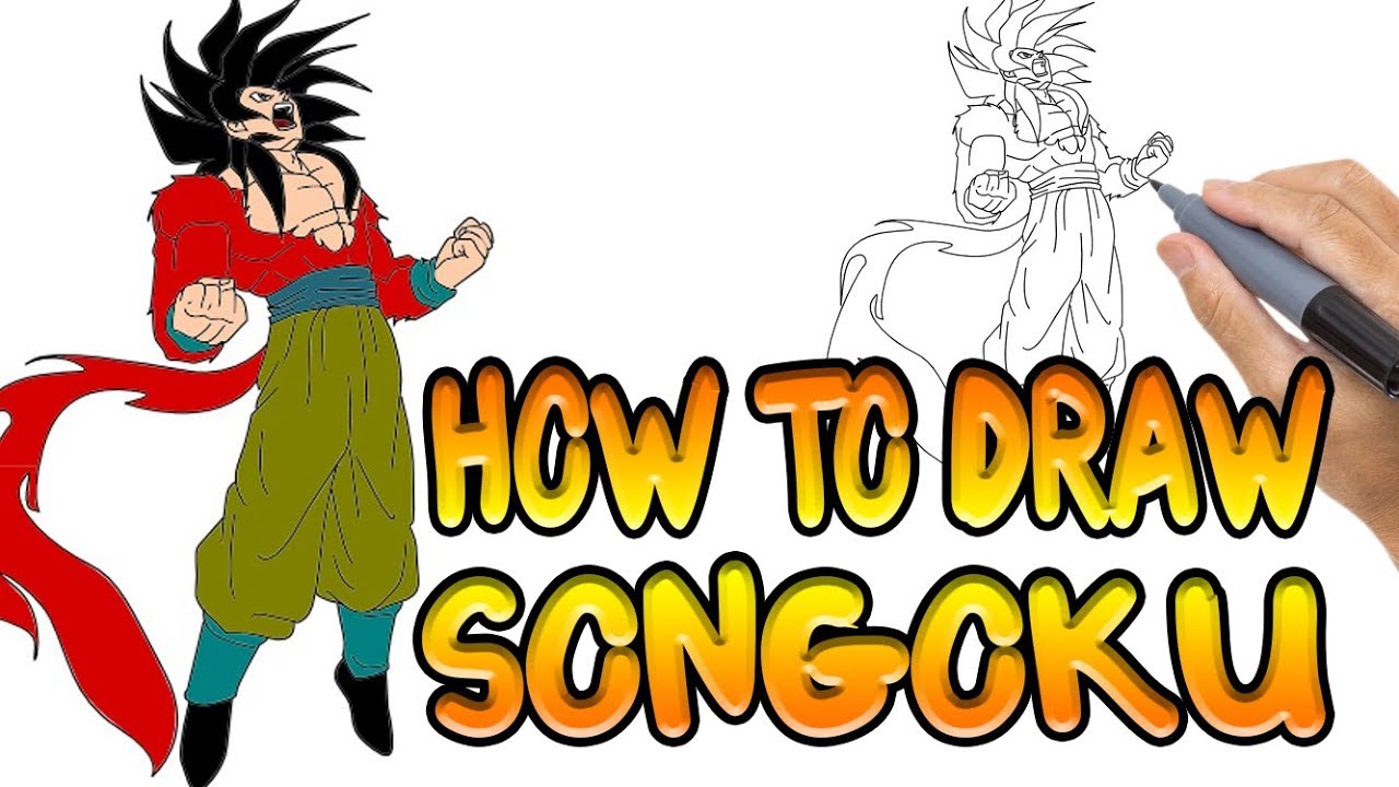 1280x720 How To Draw Goku Step