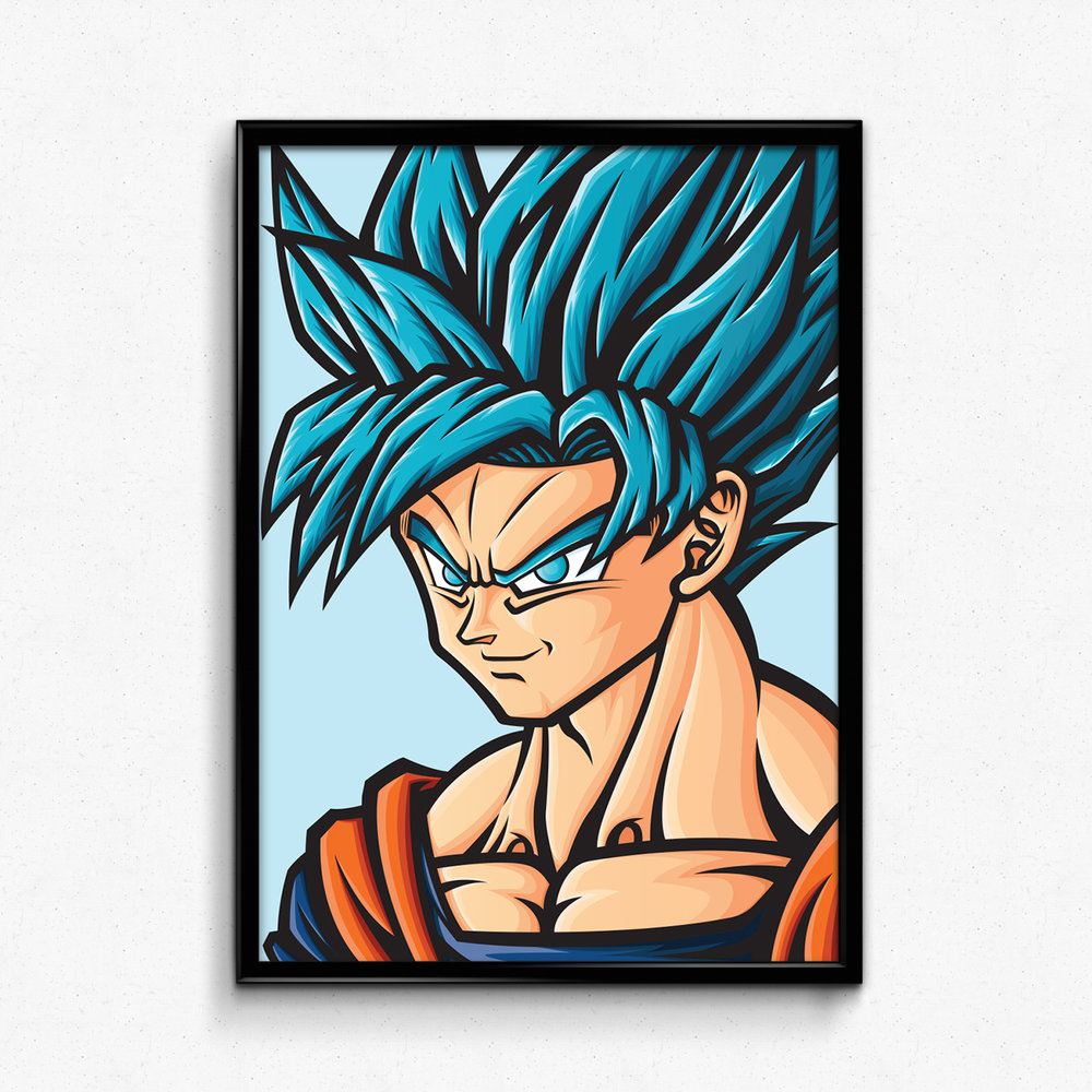 1000x1000 Orozco Design Store Dragon Ball Super Ssjb Goku