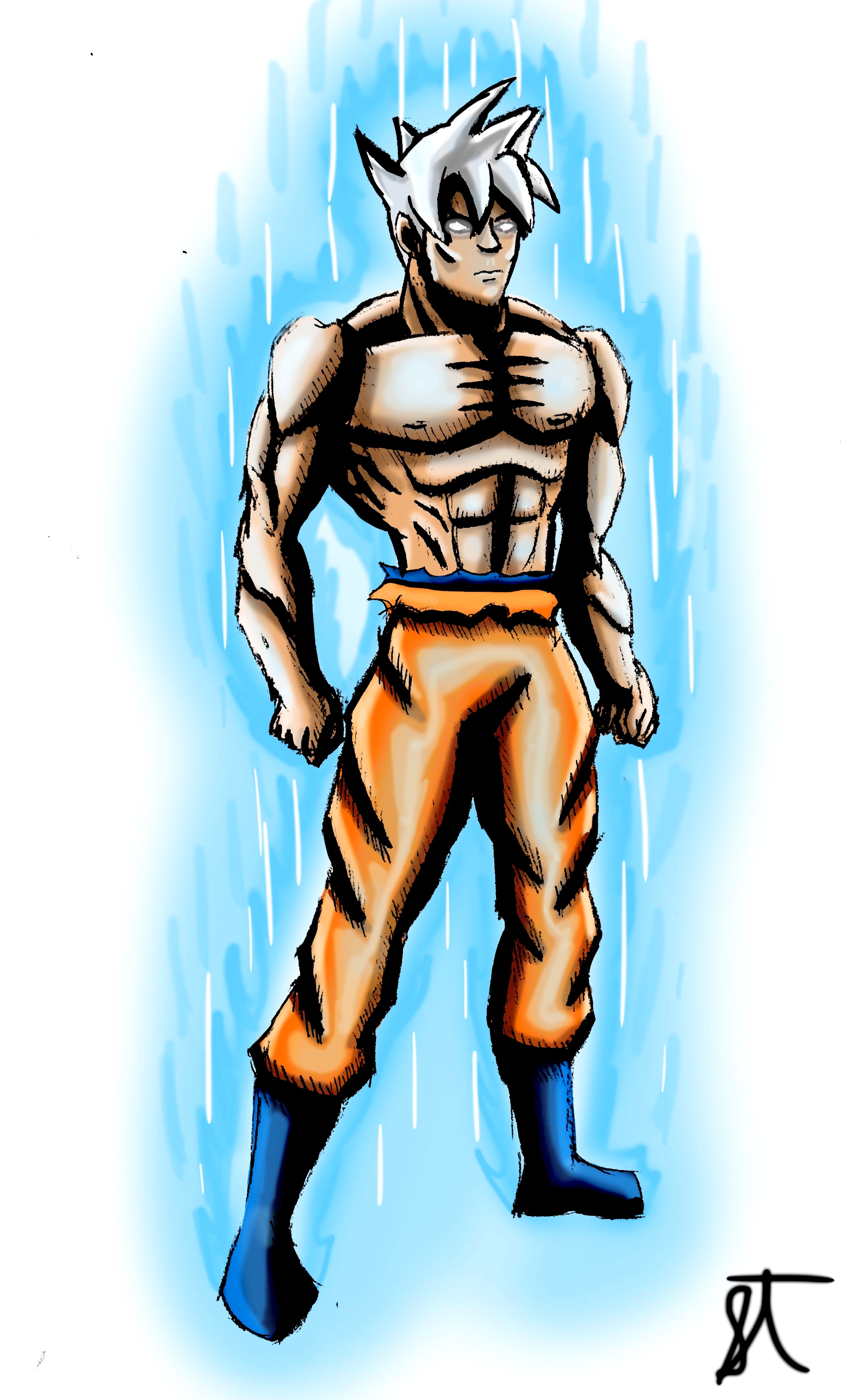 2100x3471 Western Style Goku