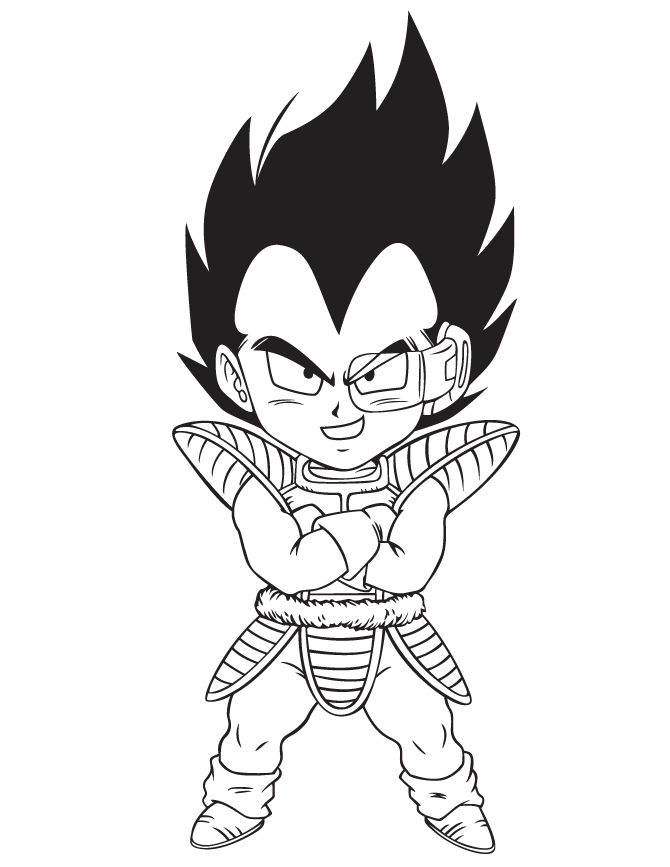 670x867 Vegeta Drawing Cartoon For Free Download