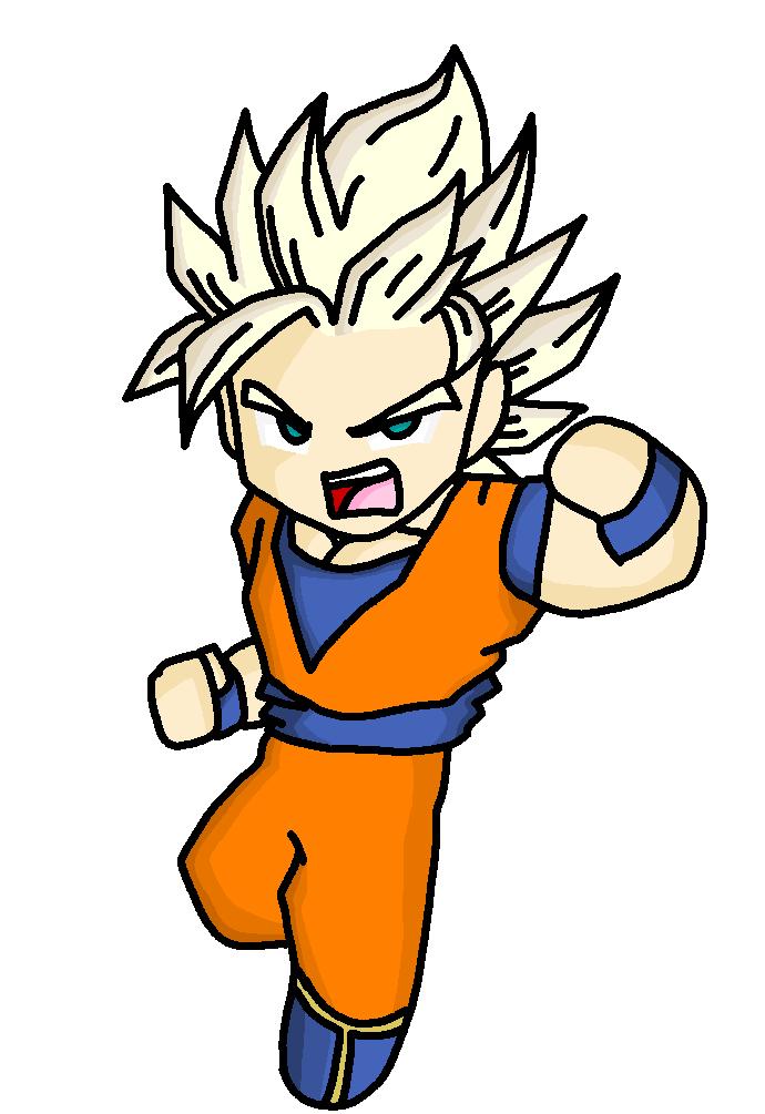 690x1005 Goku Super Saiyan Drawings