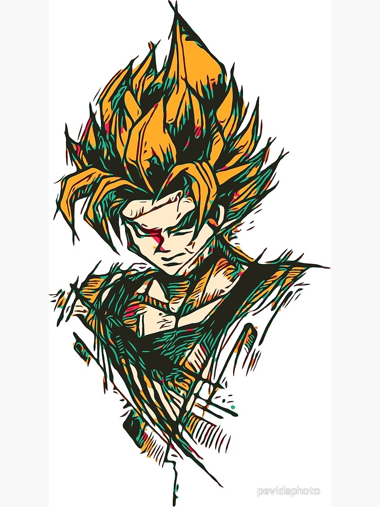 750x1000 Goku Super Saiyan Photographic Print