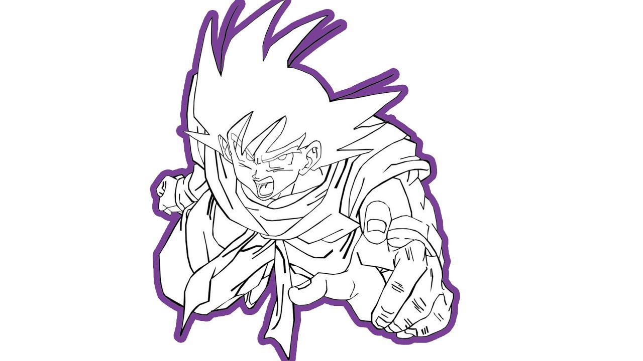 1280x720 Drawing Goku Super Saiyan