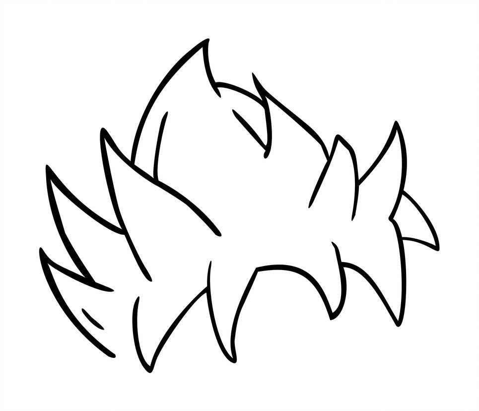 965x828 Goku Hair Drawing