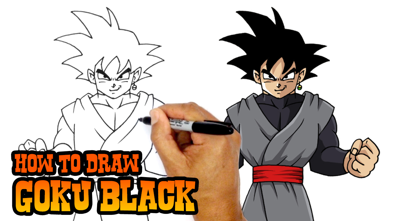1280x720 How To Draw Goku Black Dragon Ball Super