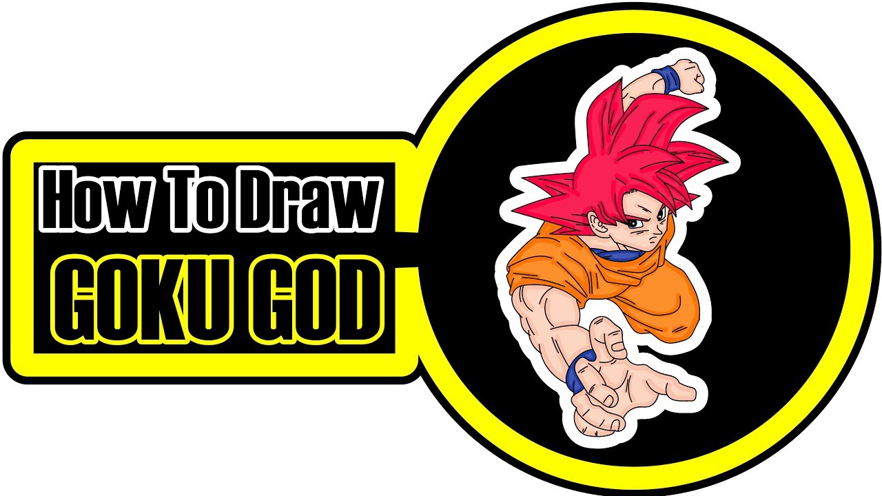 1280x720 How To Draw Goku Super Saiyan God Easy Step