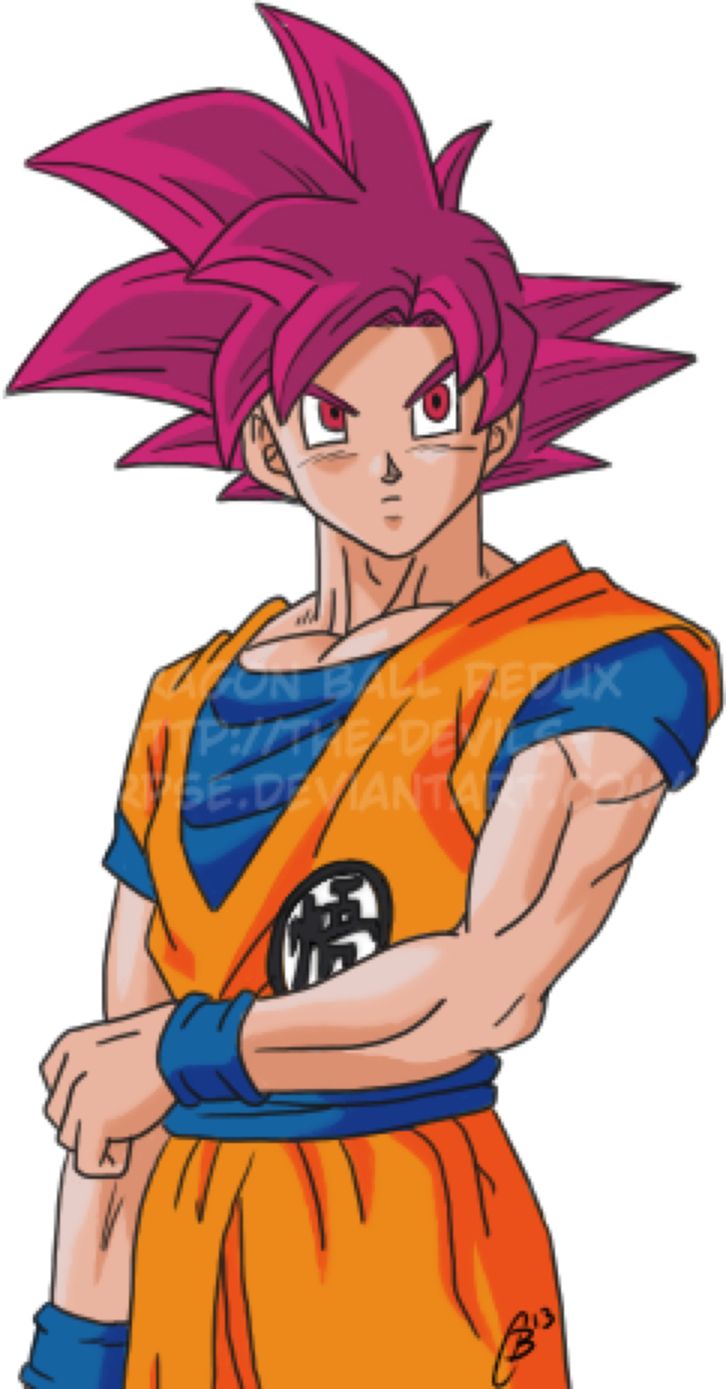 Goku Super Saiyan God Drawing | Free download on ClipArtMag