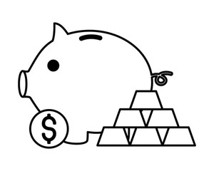 300x240 Gold Bars Stock Pile Royalty Free Vectors