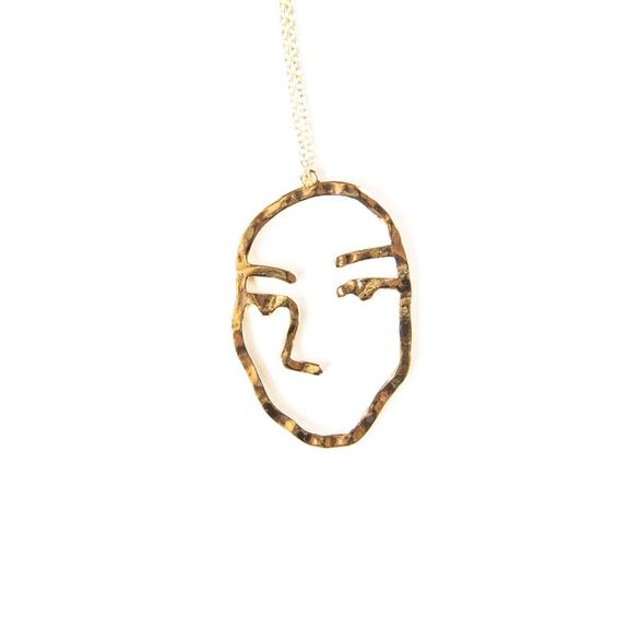 575x575 Juliette Face Necklace Present In The Laine