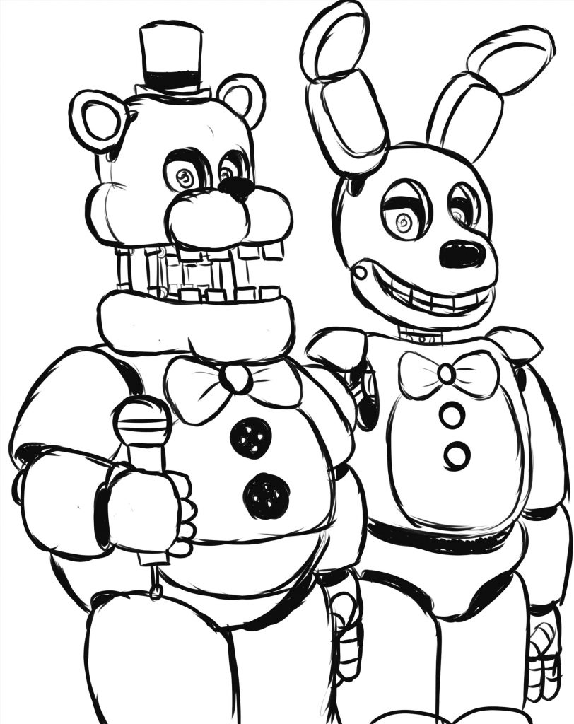 812x1024 Delivered Fnaf Sister Location Coloring Pages Golden Freddy