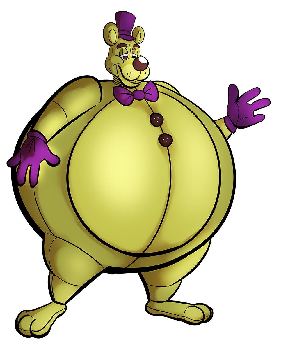 966x1200 an weird inflatable golden freddy suit drawing body inflation