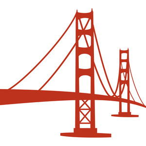 300x300 Golden Gate Bridge Clipart
