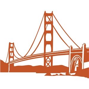 300x300 Golden Gate Bridge Images Silhouette Design, Silhouette