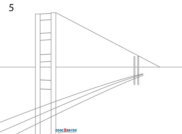 600x443 Golden Gate Bridge Drawing