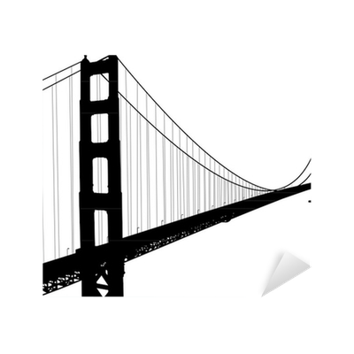 400x400 Skyline Silhouette Golden Gate Bridge Transparent Png Clipart