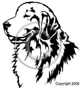 265x285 Golden Retriever Silhouette